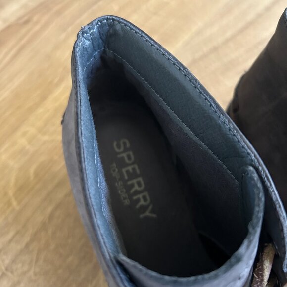 Sperry Top-Sider Greige Booties Size 6 Raised Wedge - Picture 4 of 8